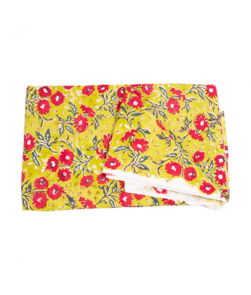 Floral Printed Block Running Cotton Dressmaking Fabric