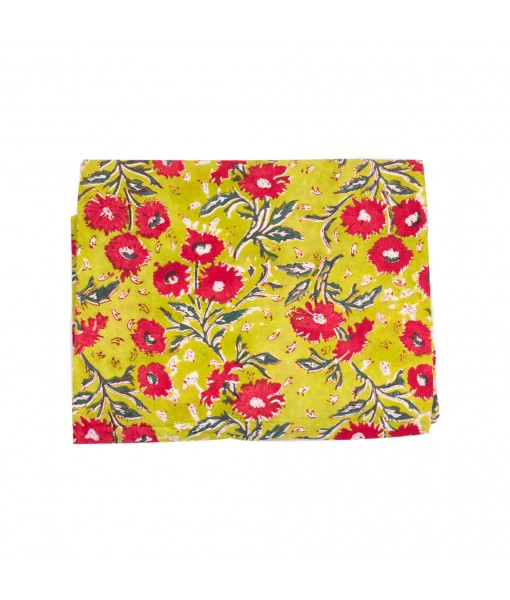 Floral Printed Block Running Cotton Dressmaking Fabric