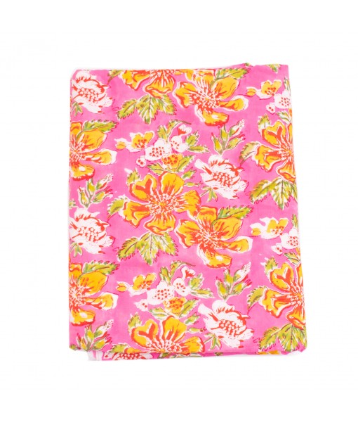 Hand Block Floral Printed Indian Cotton Dress Sewing Fabric 