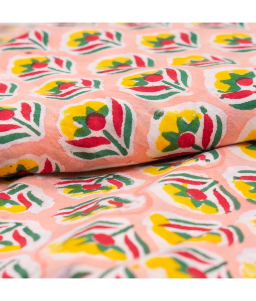 Floral Print Indian Natural Cotton Fabric