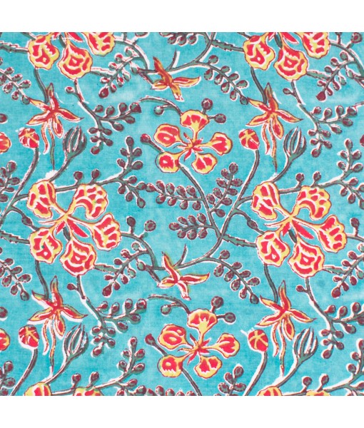 Handmade Cotton Paisley Block Printed Indian Sewing Fabric - Tulinii