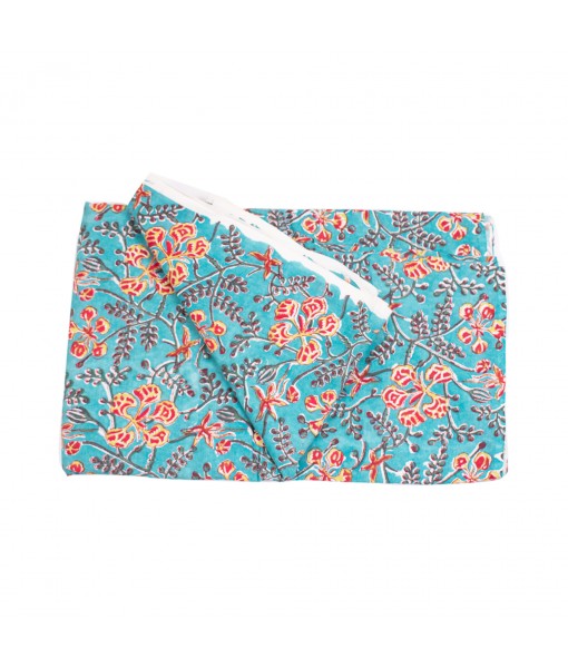 Handmade Cotton Paisley Block Printed Indian Sewing Fabric 