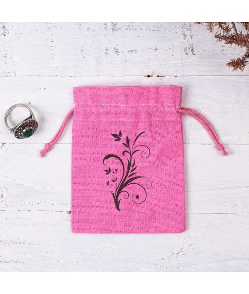 Cotton Bags with Your Logo Print Drawstring Pouches Custom Jewelry Packaging Bags Chic Wedding Favor Bags Jewelry Pouch - Tulinii
