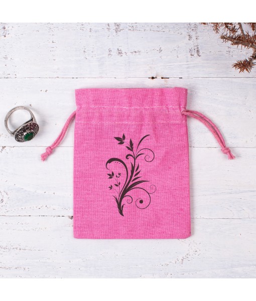 Cotton Bags with Your Logo Print Drawstring Pouches Custom Jewellery Packaging Bags Chic Wedding Favor Bags Jewellery Pouch - Tulinii