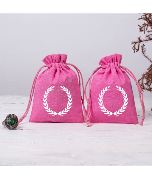 Cotton Bags with Your Logo Print Drawstring Pouches Custom Jewellery Packaging Bags Chic Wedding Favor Bags Jewellery Pouch - Tulinii