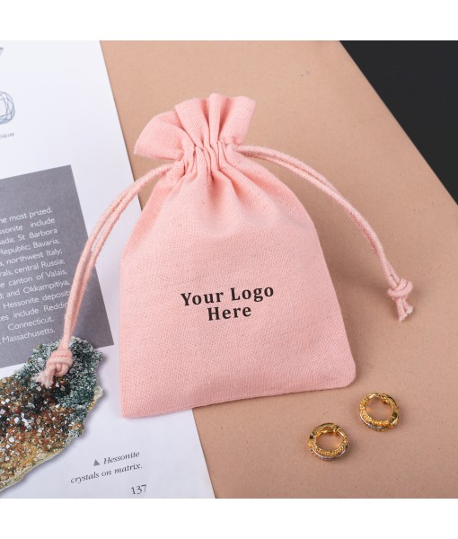 Personalized Logo Print Wedding Favor Bags Gift Bag Jewelry Party Bags Drawstring Pouch Soap Package Pouches - Tulinii