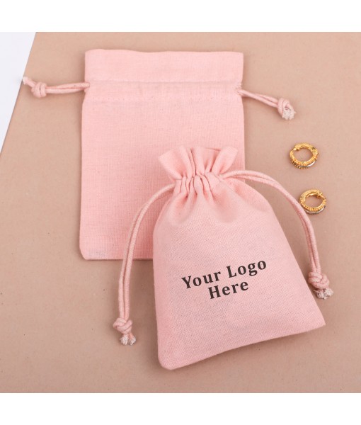 Personalized Logo Print Wedding Favor Bags Gift Bag Jewellery Party Bags Drawstring Pouch Soap Package Pouches - Tulinii