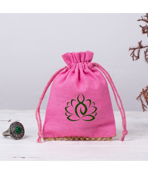 Custom Cotton Drawstring Pouch Personalized Logo Printed Gift Packaging Cosmetic Bags Jewelry Packaging Pouch Bag - Tulinii