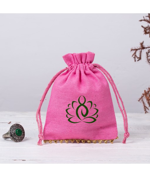 Custom Cotton Drawstring Pouch Personalized Logo Printed Gift Packaging Cosmetic Bags Jewellery Packaging Pouch Bag - Tulinii