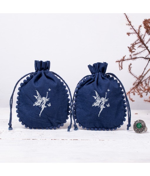 Designer Cotton Drawstring Jewellery packaging Pouch Custom Wedding Favor Gift Bags - Tulinii
