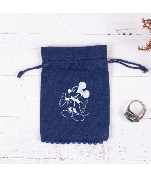 Custom Packaging Bags, Drawstring Wedding Favor Jewellery Bags (Navy Blue, Set of 100) - Tulinii