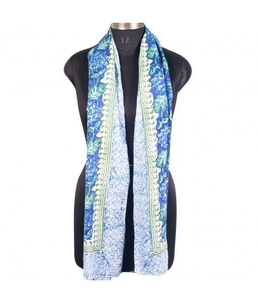 Beautiful Floral Print Scarves Colorful Boho Pattern Lightweight Soft Voile Scarf - Tulinii